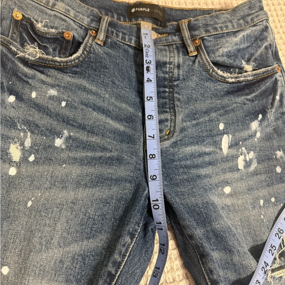 Purple bBrand Distress Skinny Jeans